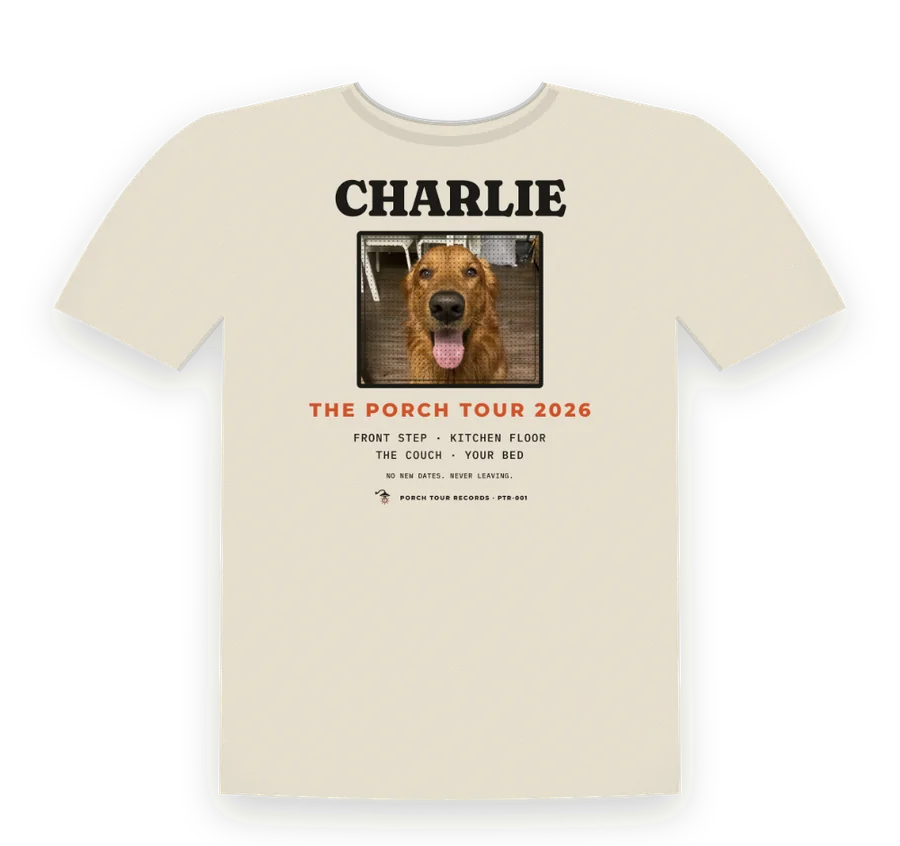 Charlie's Porch Tour 2026 shirt